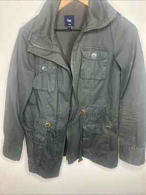 GAP womens blue gray Field Jacket